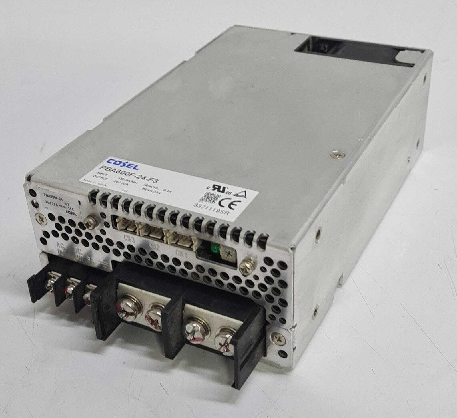 COSEL PBA600F-24-F3 Switching Power Supply 100-240VAC 24V COSEL PBA600F-24-F3 Switching Power Supply 100-240VAC 24V