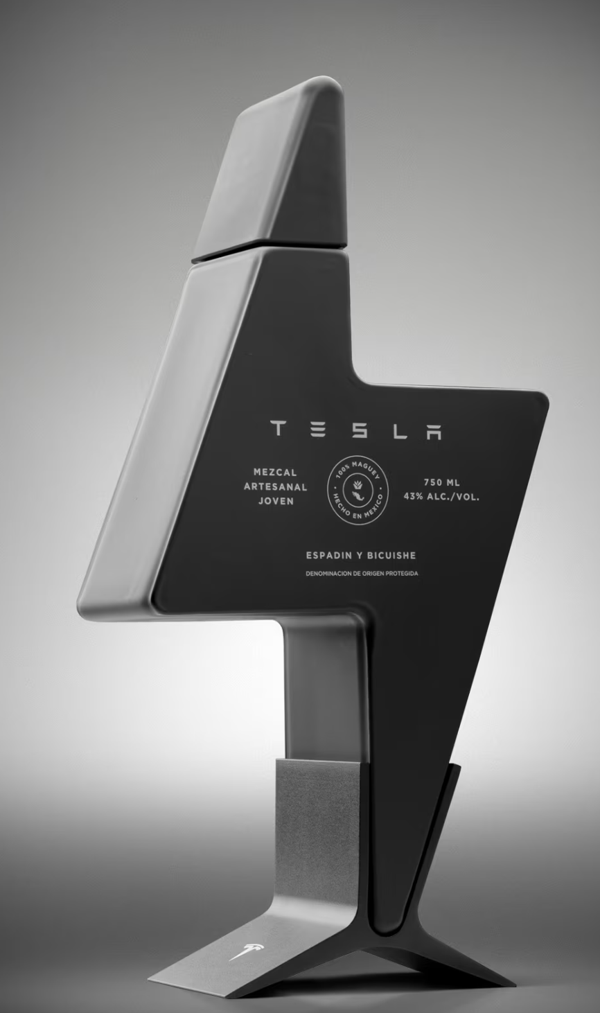 TESLA メスカル 750ml 43% ALK/VOL Tesla Mezcal - 750ML Empty Bottle - IN HAND | eBay