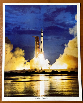 NASA 8x10 Official Photograph Photo Apollo 4 Launch Houston TX MSCL-12