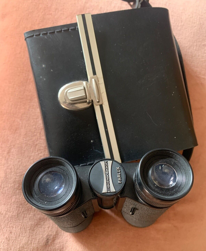 Fernglas Eschenbach Weitwinkel Farlux 8x30 Mit Lederetui Vintage