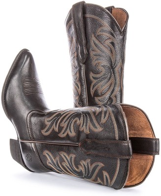 Pre-owned Ariat Heritage J Toe Duratread Pull Tab Western Womens Boot Black Us 4 - 9