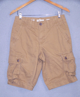 Urban Pipeline Shorts Adult 26W Medium Brown Cotton Cargo Hiking Outdoor Mens