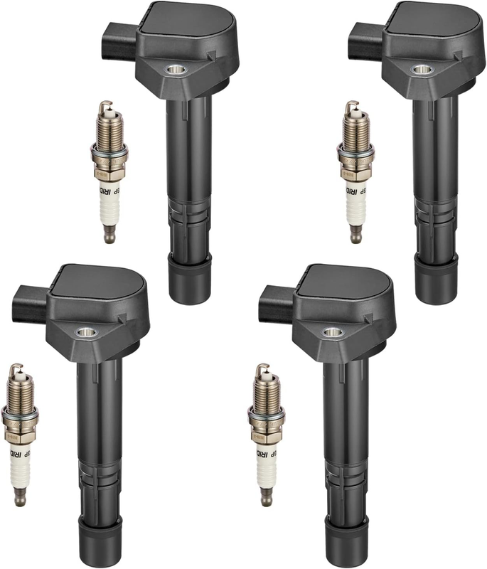 Ignition Coil Pack and Spark Plugs for Honda 2001-2005 Civic 2001-2005 Acura EL
