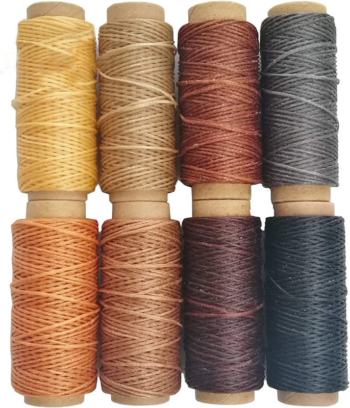 264 Yards 150D Leather Sewing Waxed Thread Cord for Leather Craft DIY, 1mm Diame