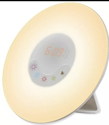 Alarm Clock, Wake up Light Sunrise Simulation Alarm Clock LED Lights with Nature
