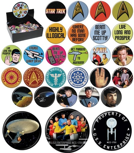 Star Trek The Original Series Button Assortment of 28 Ata-Boy YOU CHOOSE BUTTON