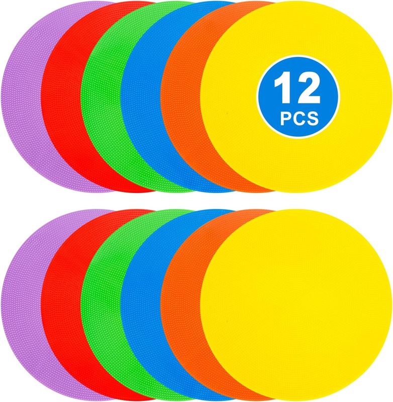 Flat Field Cones， Non Slip Rubber Agility Markers Flat Field