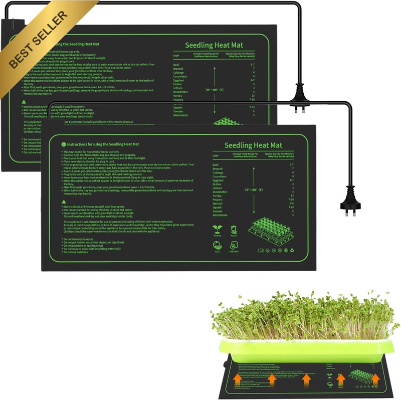Seedling Heat Mat for Seed Starting,2 Pack 10