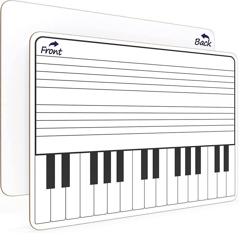 11 X 14 Inch Keyboard Practice Dry Erase White Board Lapboard L Durable Portable