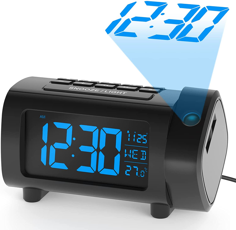 Projection Alarm Clock For Bedroom Radio Alarm Clock With Projection On Ceiling