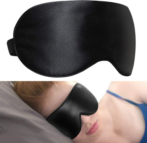 Sleep Mask Blindfold 100% Mulberry Blockout Cover Relaxing S