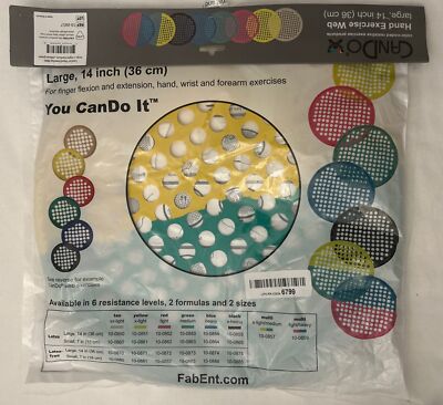 Cando Multi Resistance Web Hand Therapy Device Yellow/Green 100857 Y5