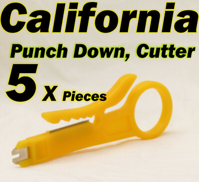 5 X Punch Down Cutter Cable UTP Stripper Tools LAN RJ45 Network CAT5 CAT6 CAT3