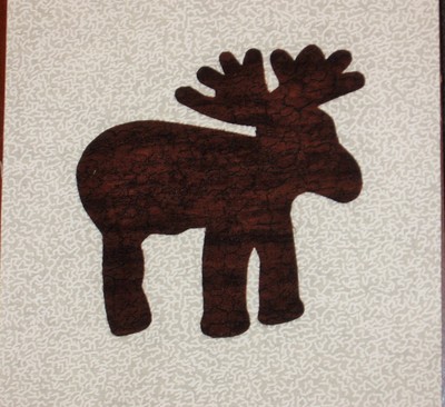 9 SCRAPPY LODGE MOOSE BEAR CABIN TREE APPLIQUE 6½” NATURAL QUILT BLOCKS #LODGELb