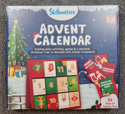 SKILLMATICS CHRISTMAS COUNTDOWN ADVENT CALENDAR Games, Stickers, Scavenger Hunts