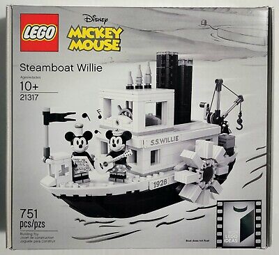 LEGO Ideas Disney Steamboat Willie 21317 Mickey Mouse Retired #024 24 NEW SEALED