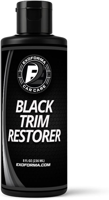 Exoforma Black Trim Restorer - Lasts 6+ Months, Dye Infused Waterproof Plastic R