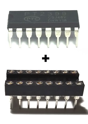 5PCS PTC PT2399 Echo Audio Processor Guitar IC DIP-16 + DIP Sockets - New IC