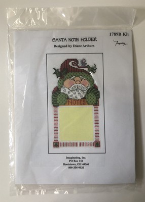 Imaginating Inc Diane Arthurs Santa Note Holder Cross Stitch Kit New