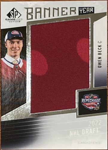 2023-24 Upper Deck SP Game Used - Owen Beck #BYDR-OB