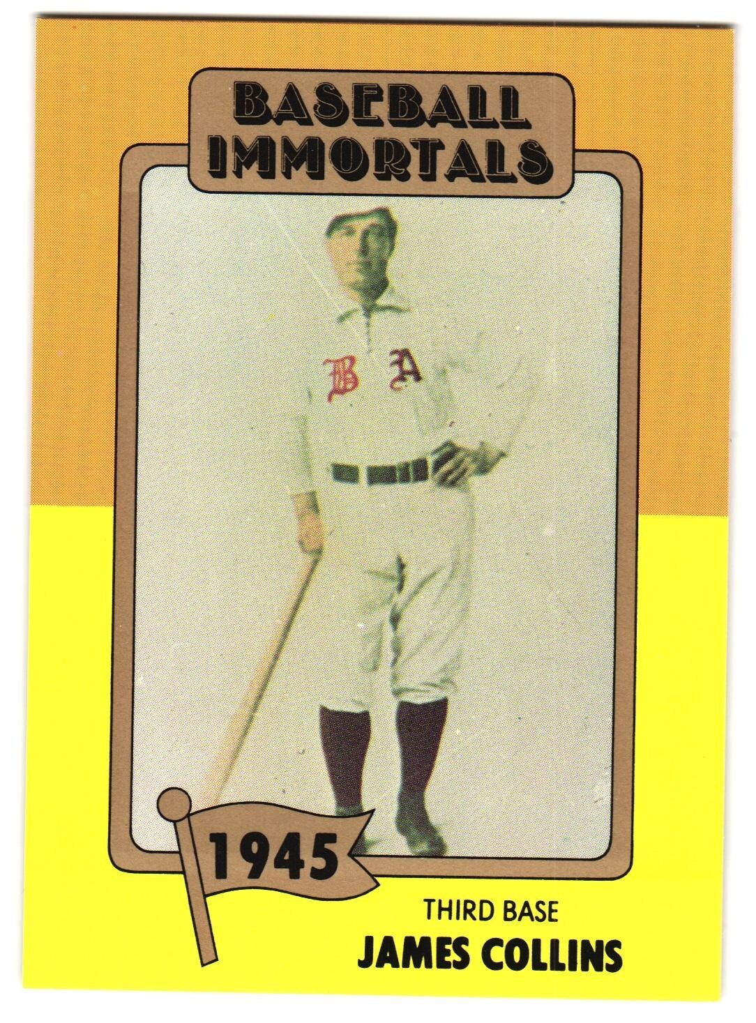 Jimmy Collins 1980 TCLM Baseball Immortals Trading Card #32 Jimmy Collins 1980 TCLM Baseball Immortals Trading Card #32