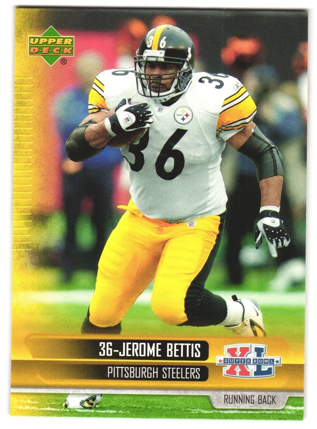 Jerome Bettis 2006 Upper Deck NFL XL Super Bowl Champs Card