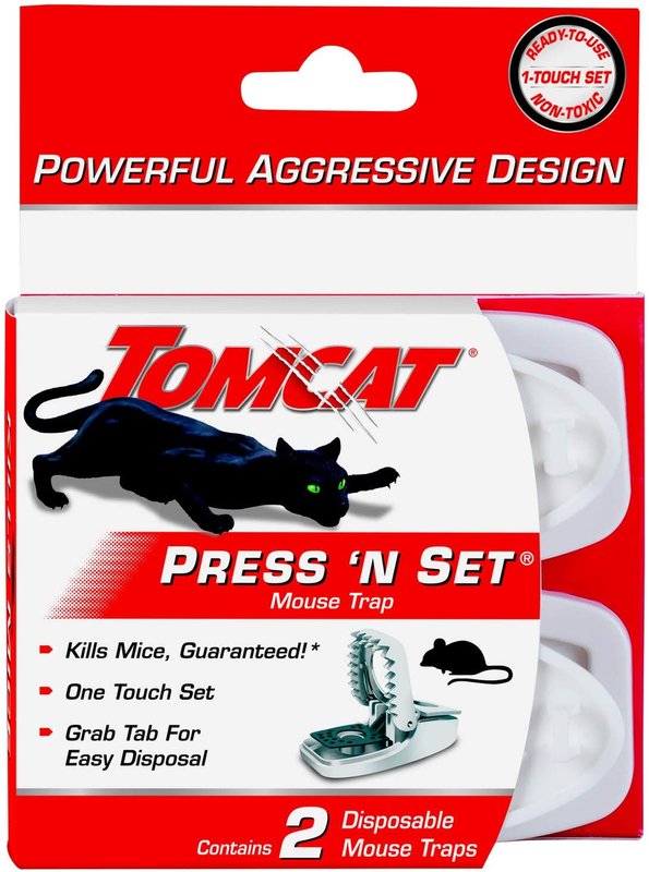 Tomcat Press 'N Set Mouse Trap, 2 Traps