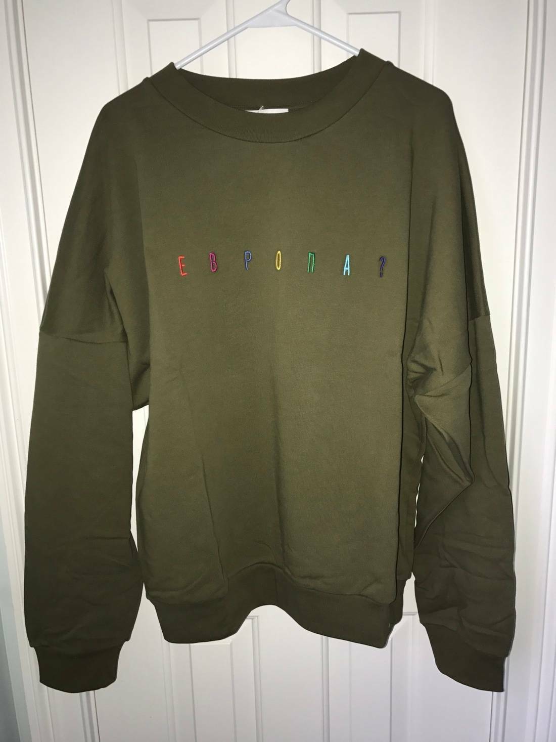 トップス AW14 Gosha Rubchinskiy Sweatshirt M size Gosha Rubchinskiy Europa? Khaki green Sweatshirt size medium