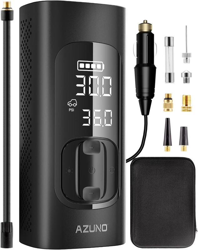 Tire Inflator Portable Air Compressor, 7800Mah Type-C Charge 150PSI Cordless Bik
