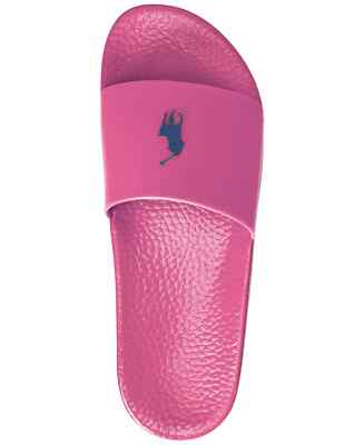 Polo Ralph Lauren Signature Vivid Pink Pony Slides Mens Size 11 New without Box