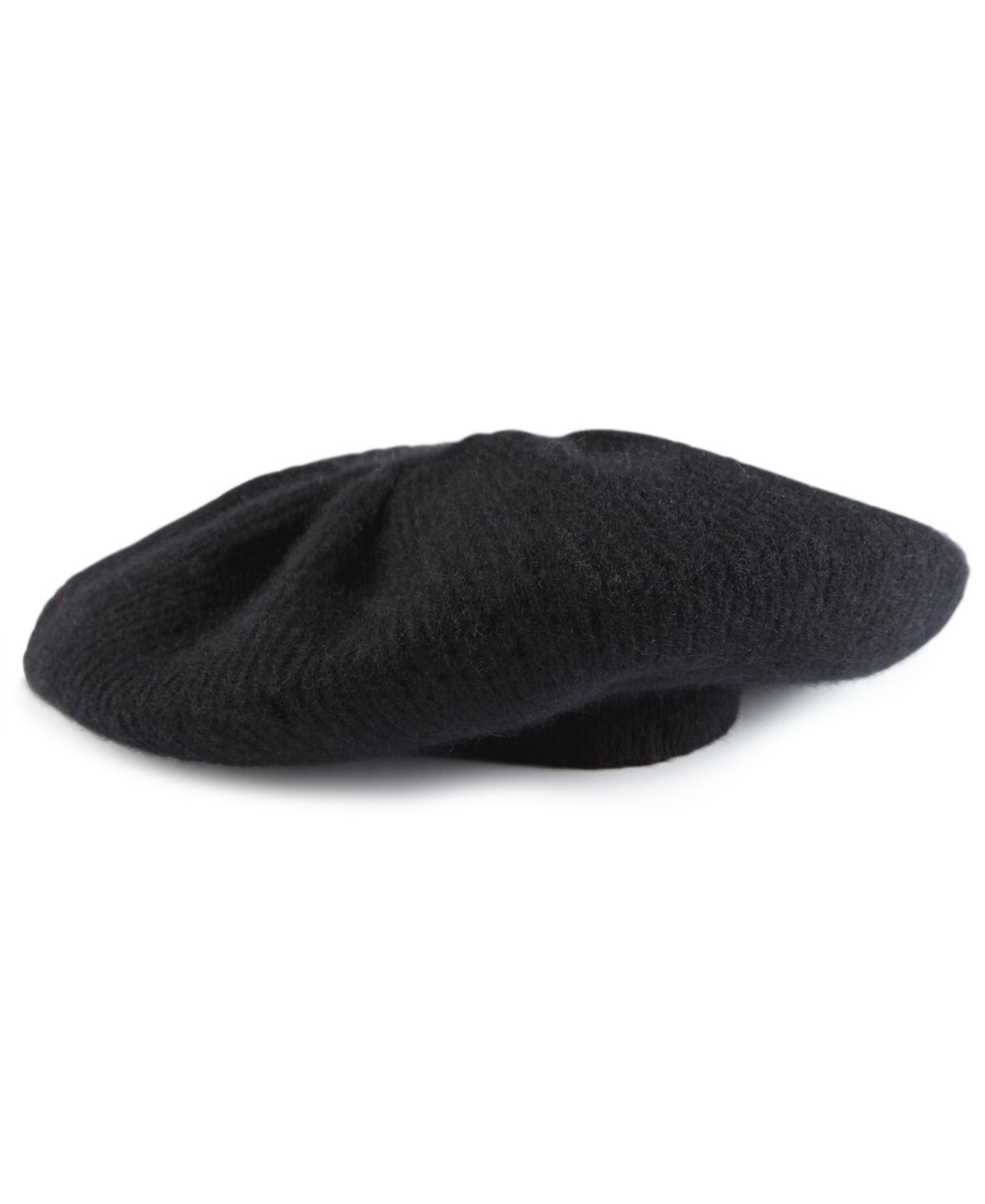 Charter Club Cashmere Knit Beret Women's One Size Classic Black - Picture 1 of 13