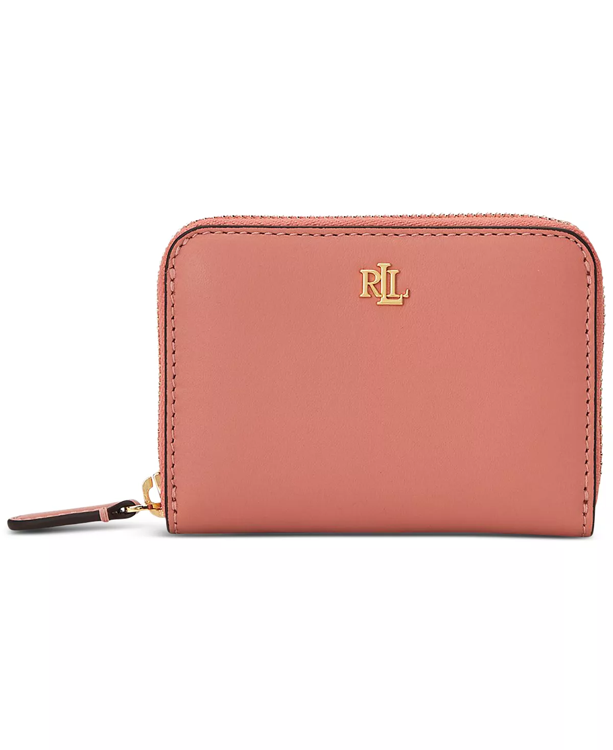 LAUREN RALPH LAUREN Leather Continental Wallet $115 Pink