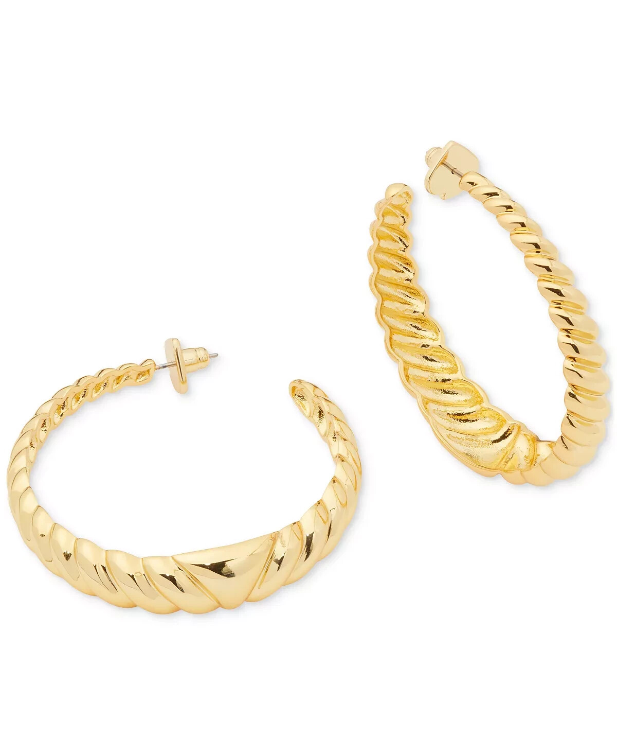【おしゃれ】 KATE SPADE french twist hoop ピアス Kate Space New York Gold-Tone French Twist Hoop Earrings