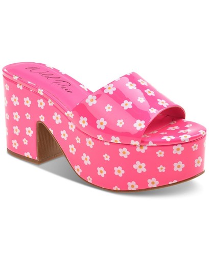 

Женские сандалии на платформе Wild Pair Melborne Pinl Daisy 40 евро, США 10, Розовый