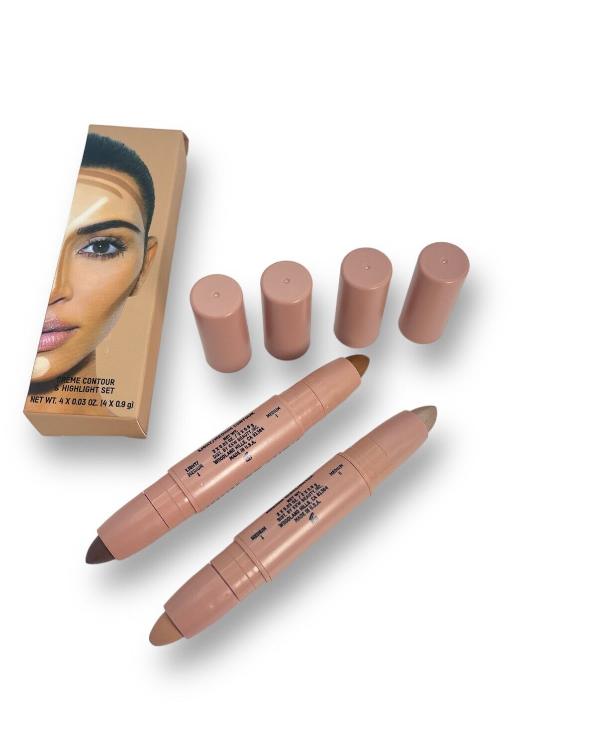 KKW BEAUTY CRÈME CONTOUR AND HIGHLIGHT KIT LIGHT | ATELIER