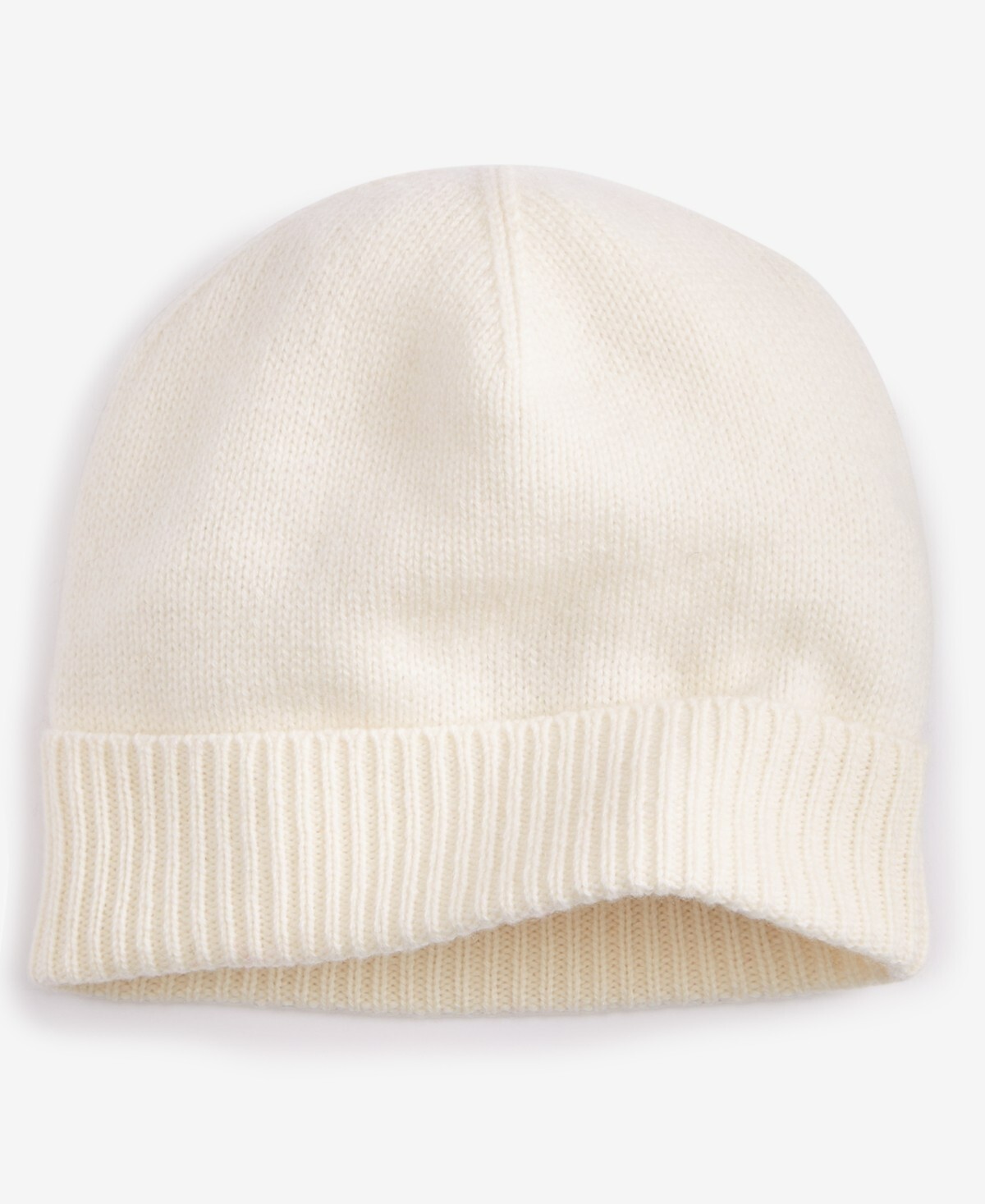 Charter Club 100% Cashmere Cuffed Beanie Women's One Size Vanilla Ice - Picture 1 of 14