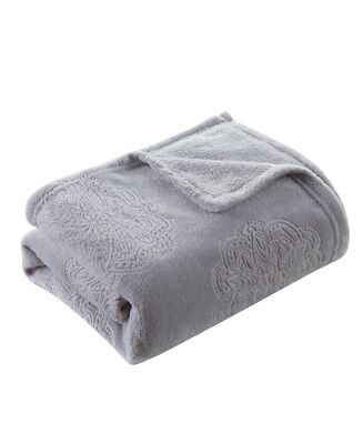 Infinity Home 50 X 60 Textured Throw, Grey