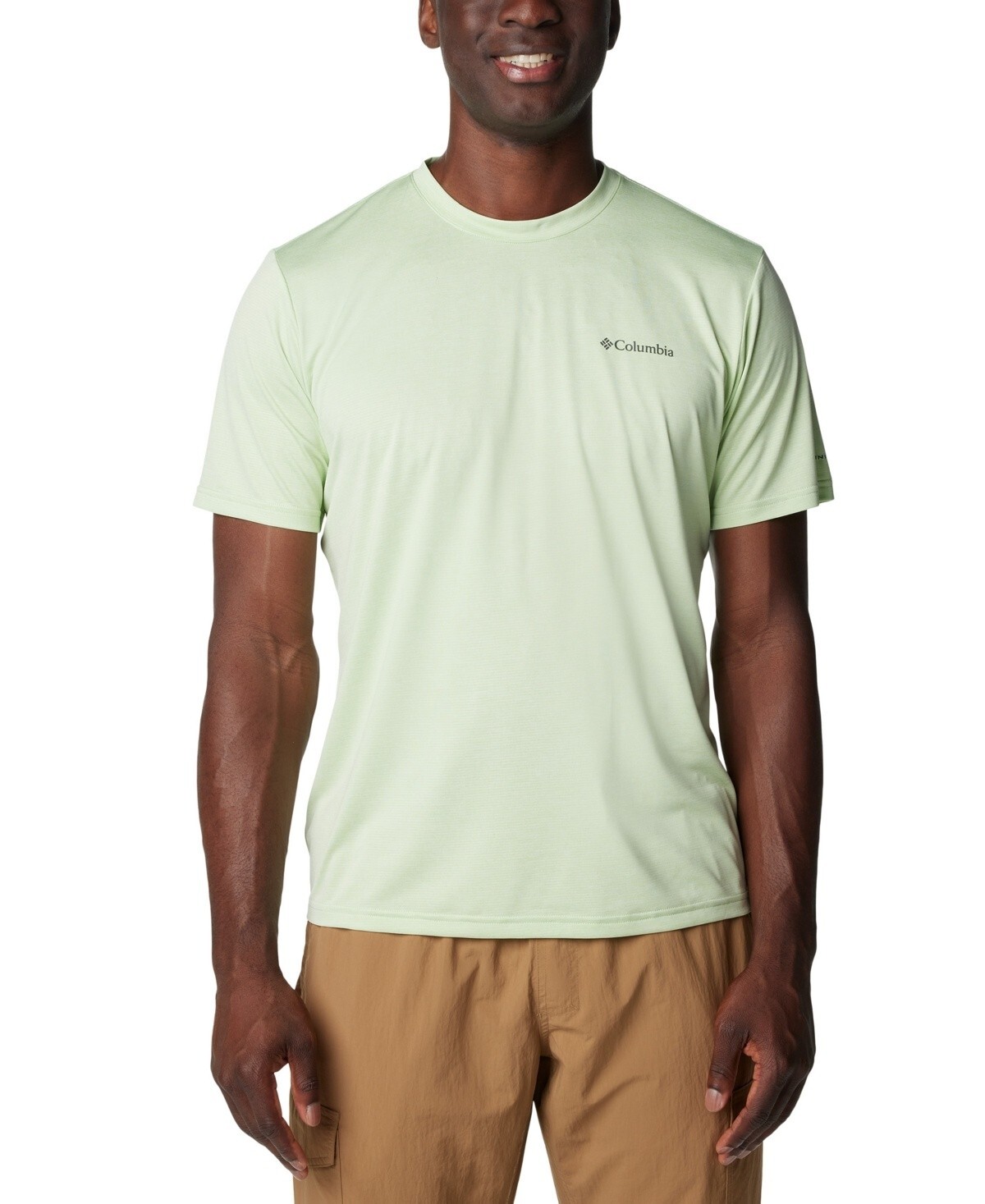 Tシャツ・カットソー COLUMBIA Men T Shirts 2030725 397 Green Columbia Sportswear Men's Short-Sleeve Tri-Blend Crew Neck
