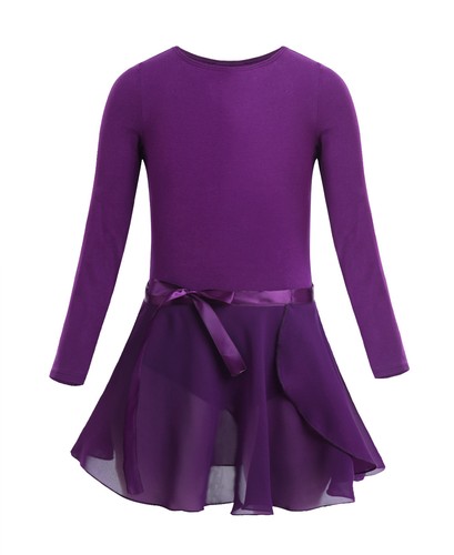 DPois Damen Tanz-Outfit – Crop Top & Asymmetrischer Rock – Ballettkleid Aus Lycra & Mesh