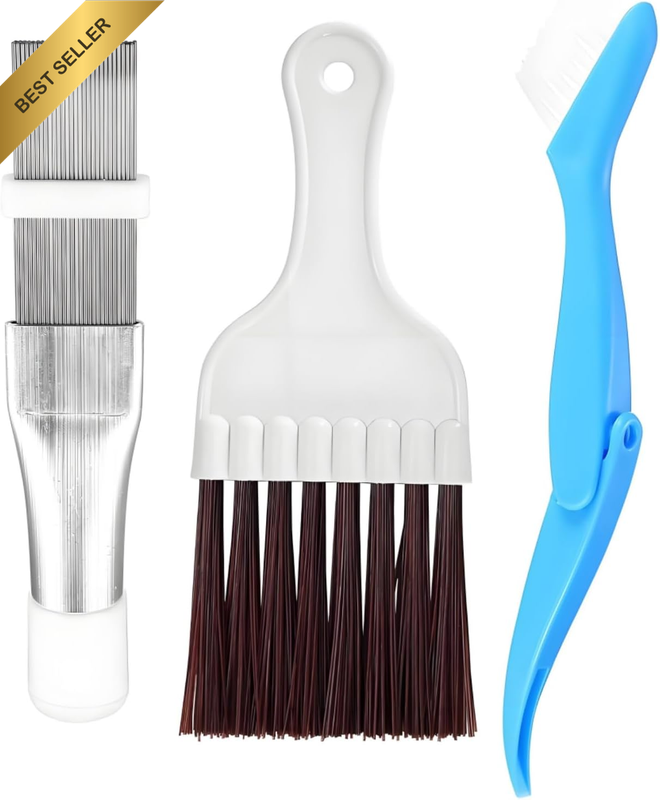 Air Conditioner Condenser Fin Cleaning Brush Set of 3