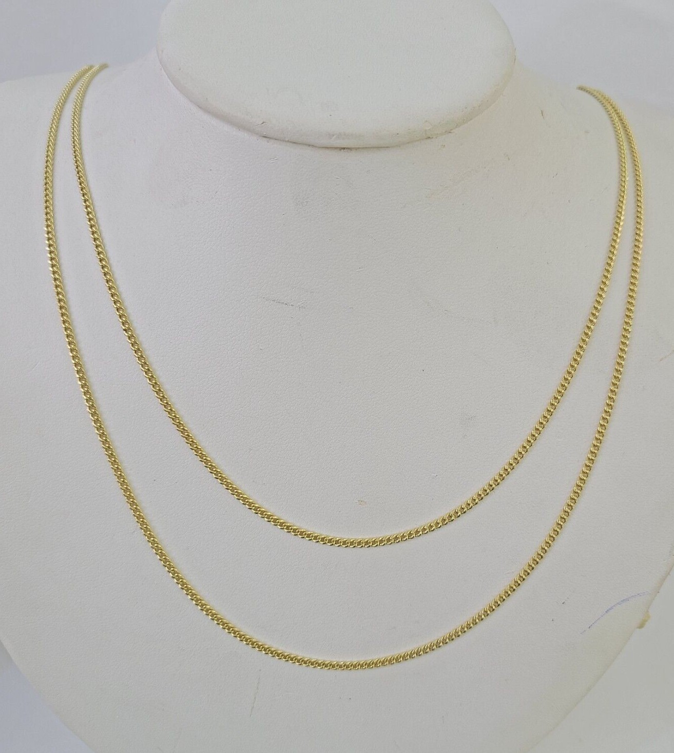 【T】14K gold 2mm 20\" Cuban Chain 14k Yellow Gold Thin Miami Cuban 2mm 20 inches 68862: buy