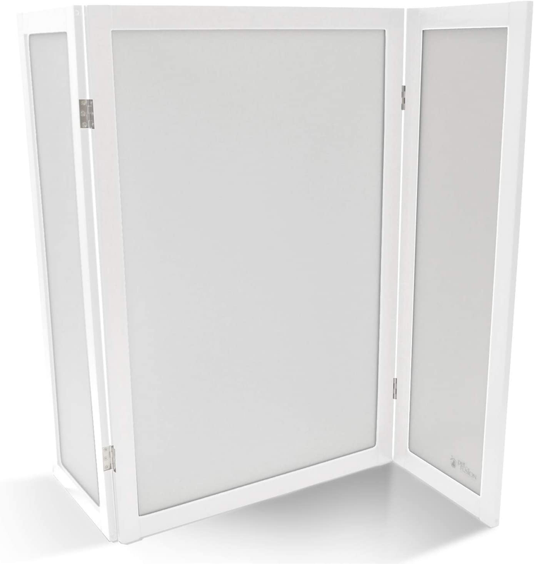 Privacy Screen (3' Tall; 4' Wide, White). Cat Litter