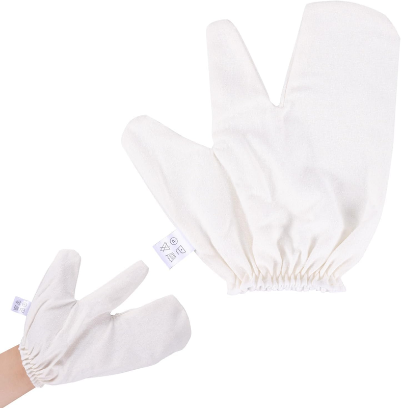1Pcs Massage Gloves, Mulberry Silk Exfoliating Gloves Dry Brushing for Lymphatic