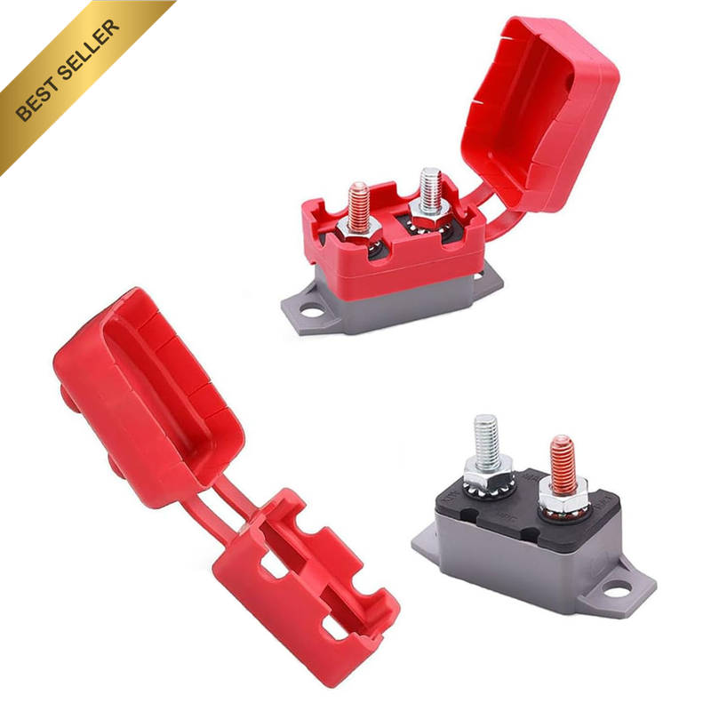 2 Pack DC 12V-24V Automatic Reset Circuit Breaker Automotive Reset Breaker with 