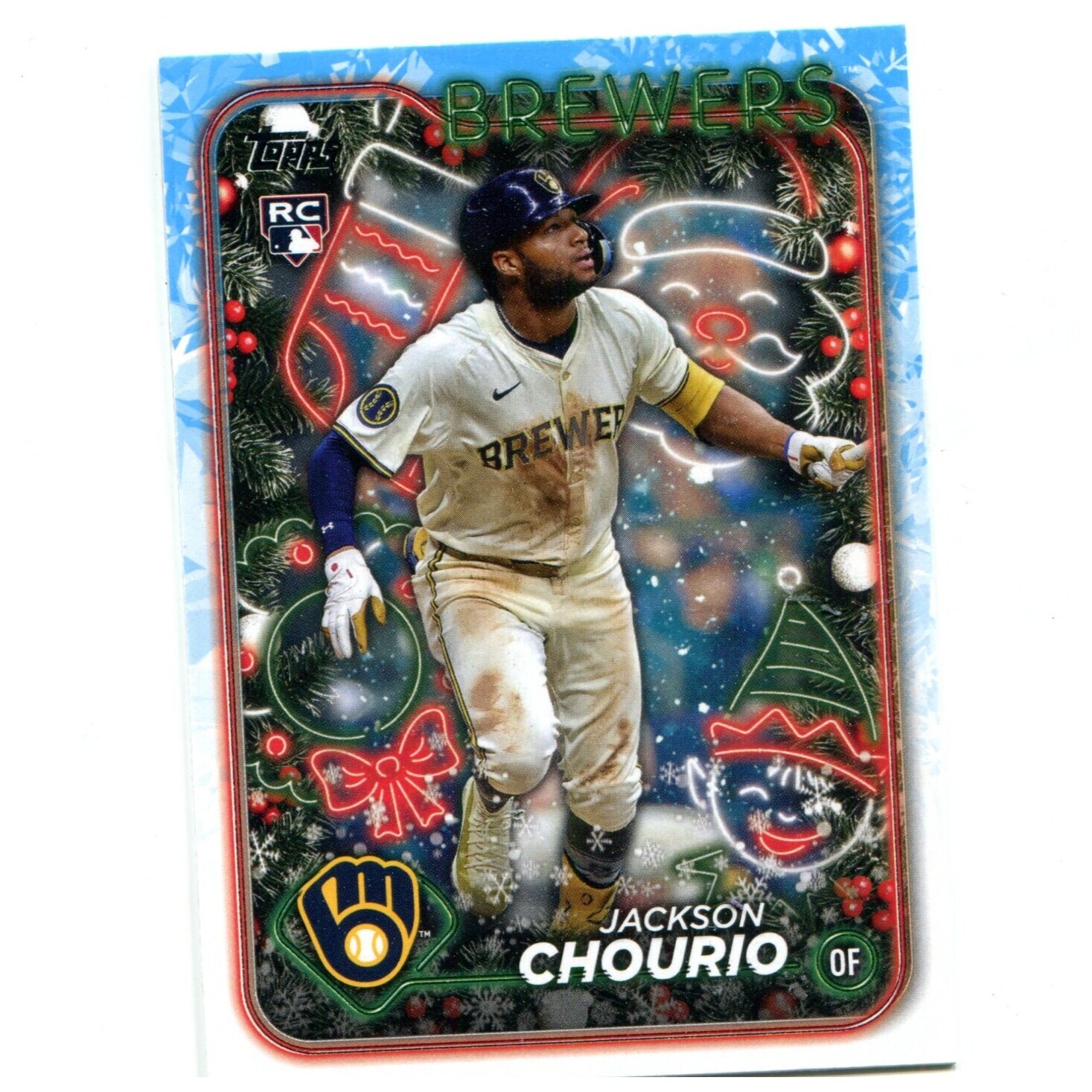 2024 Topps Holiday Baseball Jackson Chourio Base RC H119