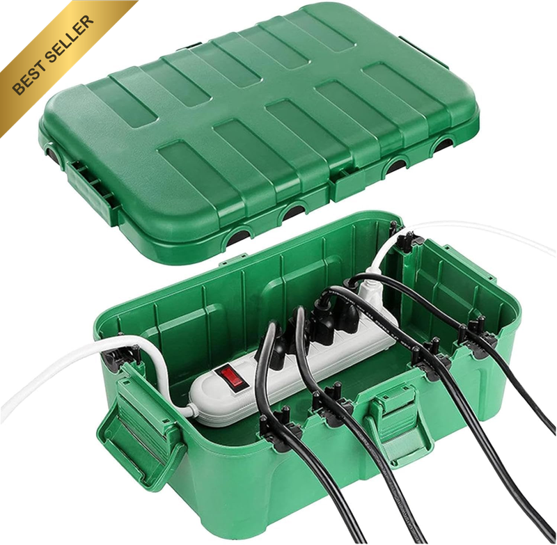 Power Supply Waterproof Box,Weatherproof Extension Cord Cover,Cord Connection Co