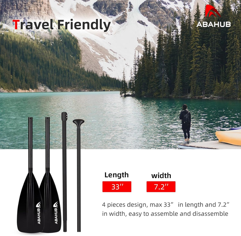 1 X 4 Section Carbon SUP Paddle/Kayak Oar, Adjustable Stand up Paddleboard Paddl