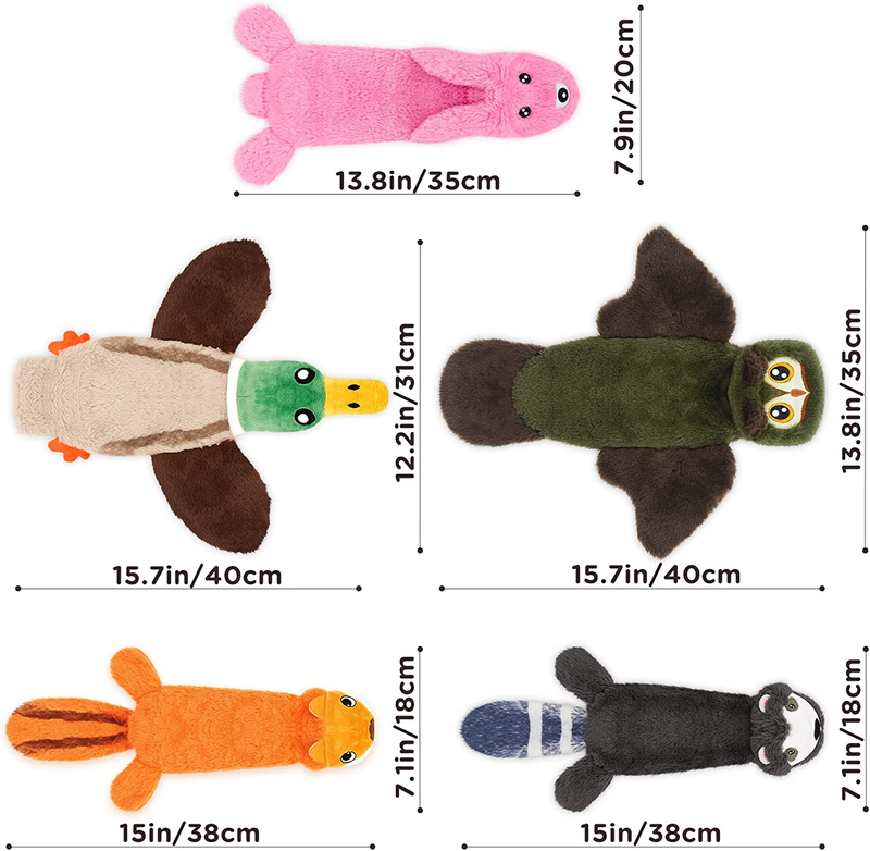 Dog Squeaky Toys, Water Bottle Crinkle No Stuffing Squeak Dogs Chew Toy for Smal