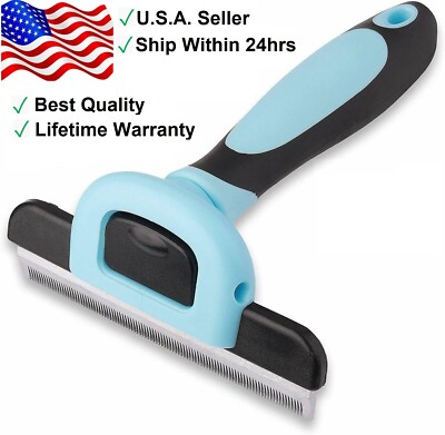 Grooming Brush For Pet Dog Cat Deshedding Tool Rake Comb Fur Remover Reduce Hair