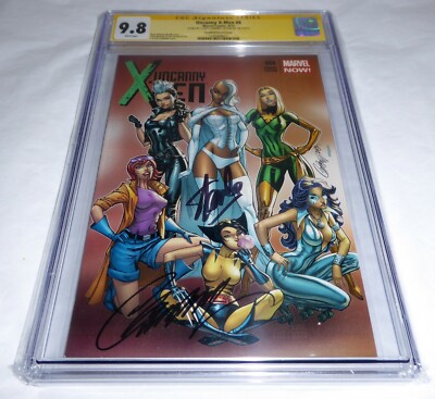 Uncanny X-Men #8 CGC SS Dual Signature Autograph STAN LEE CAMPBELL Variant Cover